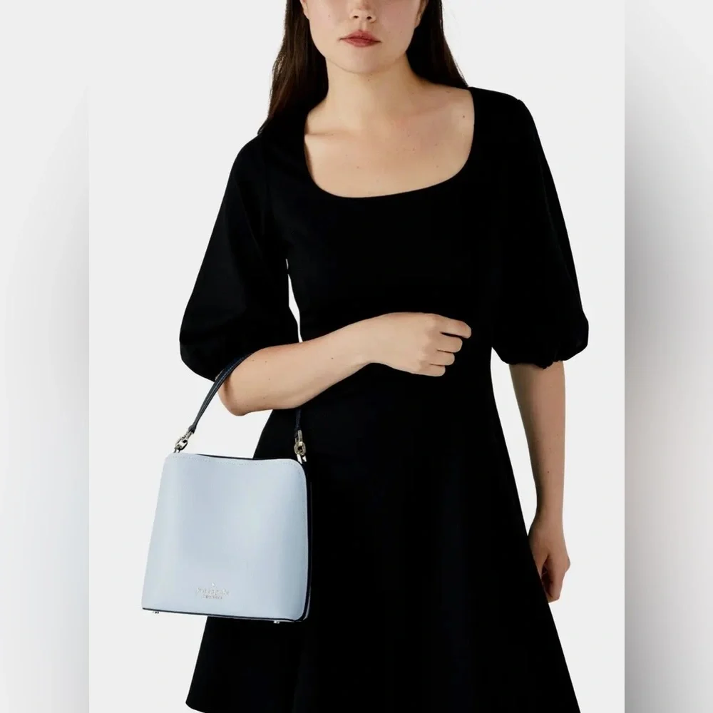 Kate Spade Darcy Colorblock Bucket Bag Crossbody In Pale Hydra